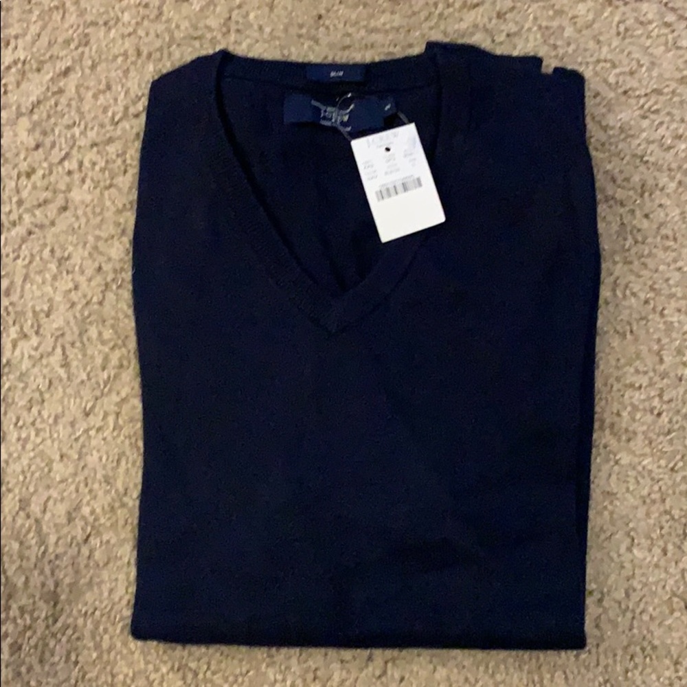 NWT J.Crew cotton/cashmere sweater, Sz S
